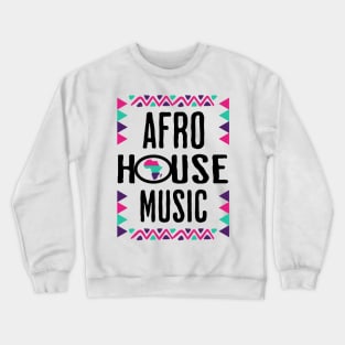 AFRO HOUSE - Continent Culture (Black/pink/teal/purple) Crewneck Sweatshirt